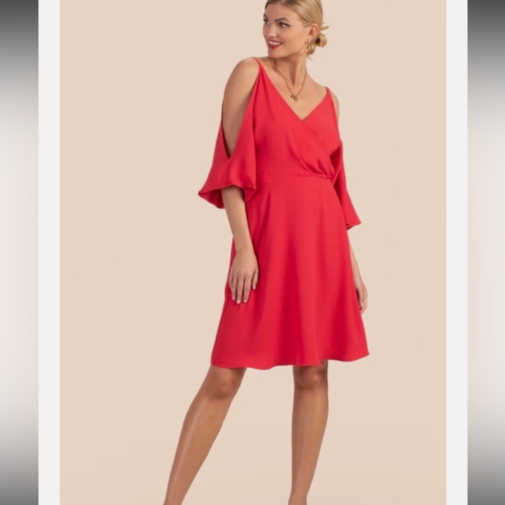 NWOT Trina Turk Mixology Midi Dress Red Size Small